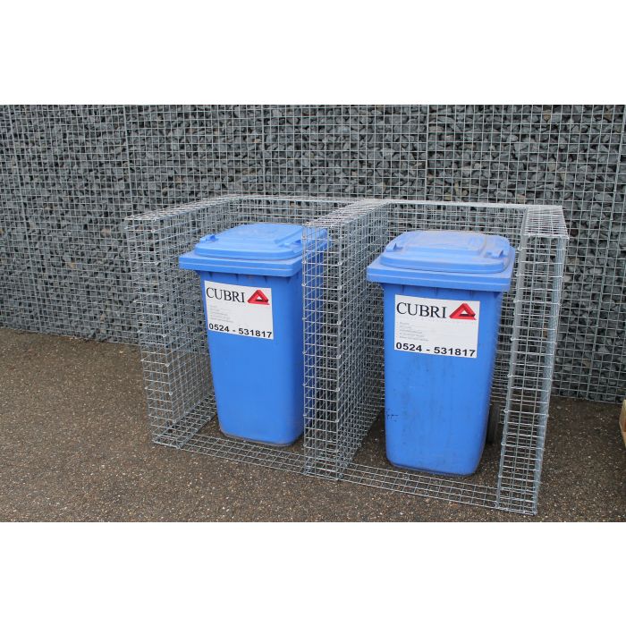 Gabion Double Wastebin