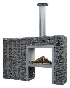 double sided fireplace 2,00m x 1,30m x 0,48m